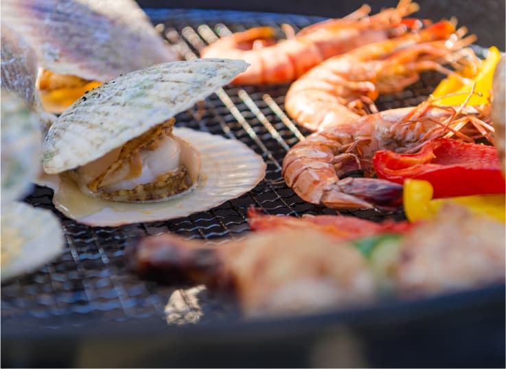 海の幸と大地の恵みを堪能